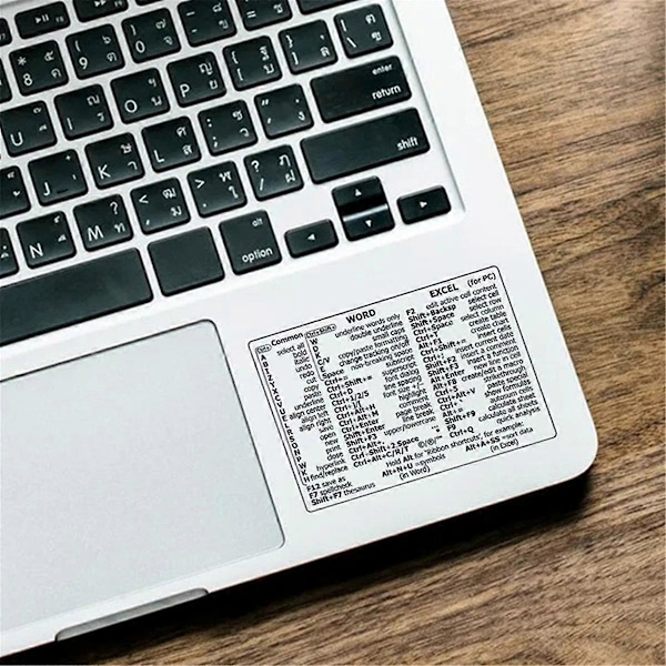 Referens Tangentbordsgenvägsdekaler PC Laptop Skrivbord Genvägsdekal för