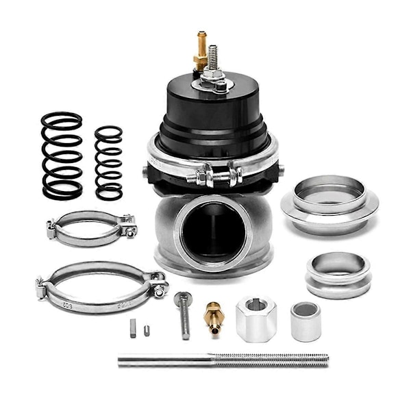 60mm Wastegate Turbo Extern Kit med V-Band Fläns och Klammer Universal Turbo Extern Waste Gate för Turbo Grenrör