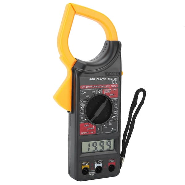 Digitalt Strømtangmeter Håndholdt Amperemeter Voltmeter Elektronisk Multimeter Måleverktøy DT266