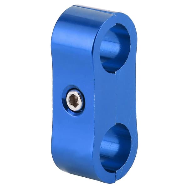 4AN Slange Separator Klemme Klips Drivstoff Olje Rør Kobling Adapter Aluminium Legering Rørfitting Blå