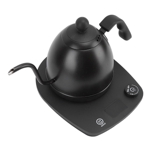Elektrisk Svanhalskedel 600ml Sort Smart Kontrol Rustfrit Stål Ergonomisk Vandkedel til Husholdningskontor