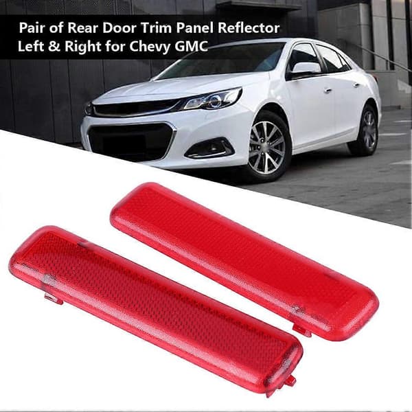 1 Par Bakdør Panel Reflektor Venstre & Høyre for Chevy GMC 15183155 15183156
