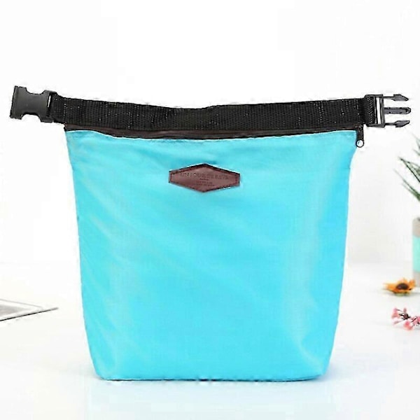 Isoleret madkasse Nylon Vandtæt Madkasser Tote Madposer Termisk Køletaske Picnic Mad wine red