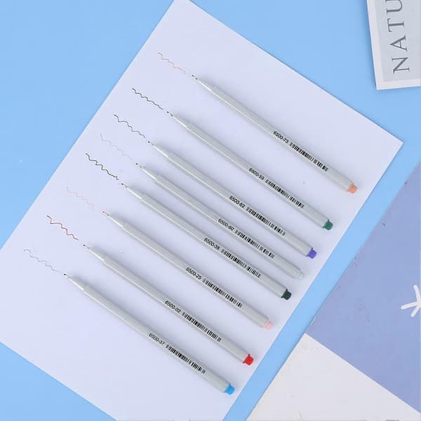 Linjeritningspenna Skiss Fineliners Design Skriva Måla Penna Kontorsmaterial 6500-26