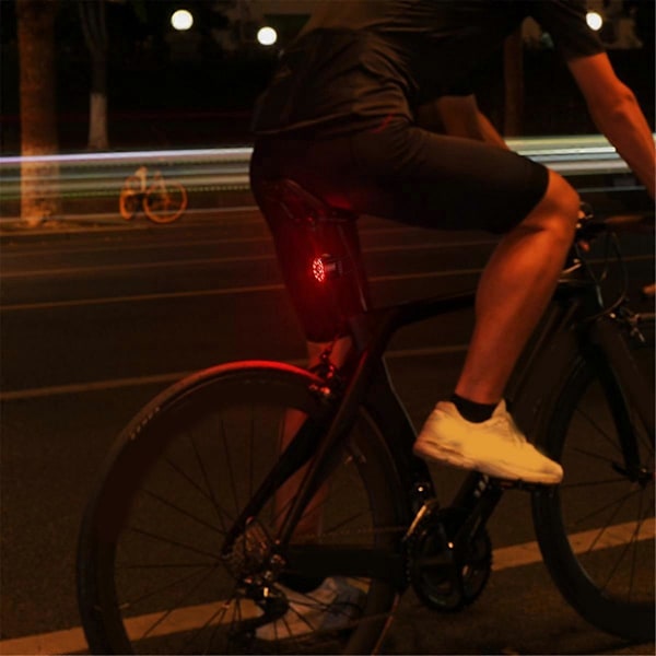 Cykel Smart Bremse Baglygte LED Cykel Baglygte USB Genopladeligt Cykeludstyr