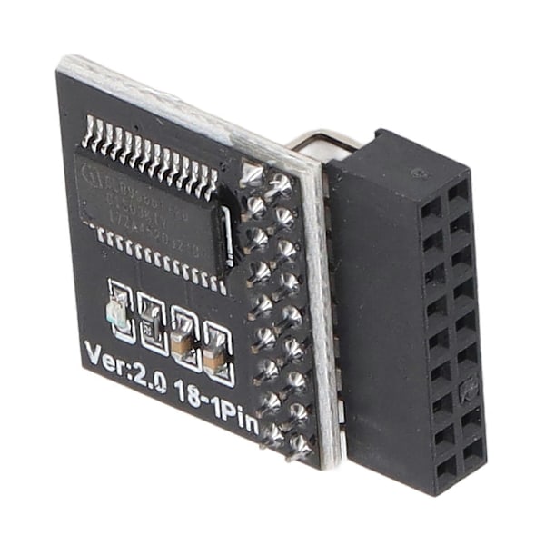 TPM2.0 Sikkerhedsmodul 18pin til ASROCK Bundkort LPC Kort til WIN11 Opgraderingstest Sort