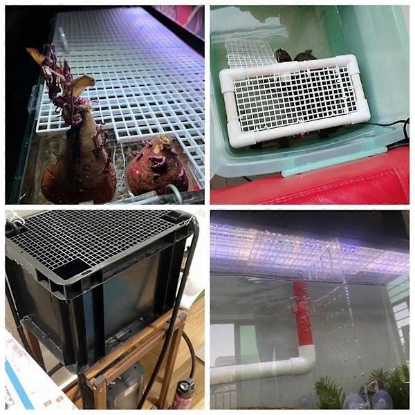 10 stk. Akvarium Fisketank Isolationsplade Divider Filter Partition Board Net Plastik Separations Divider Board