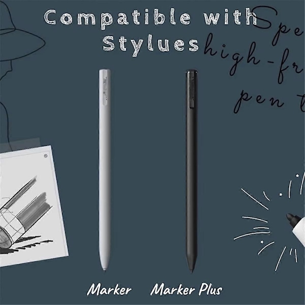 20 st Ersättningsspetsar för Markeringspenna för Remarkable 1/2 Stylus för Pen2/Pen Plus Ersättningsmjuka Spetsar med Verktyg