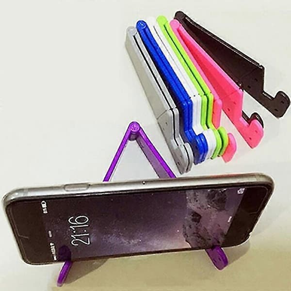 Universal Foldbar Mobiltelefon V-Form Stand Holder Beslag til Smartphone Tablet JIKAIX Red