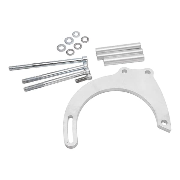 Generatorfäste Kit CNC Aluminium Silver Ersättning för Chevy Small Block Lång Vattenpump