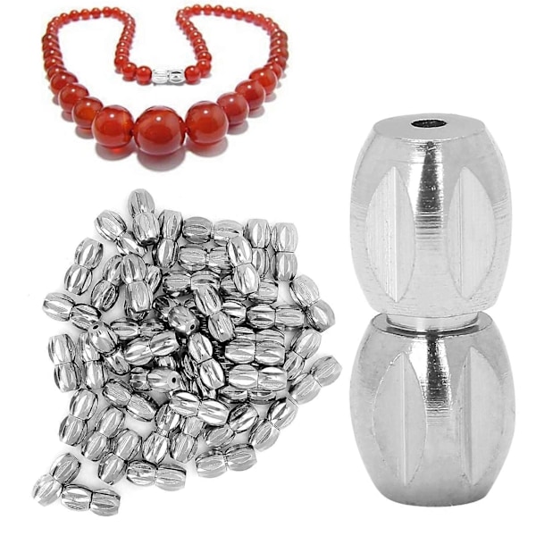 50 st Armbandslås Halsband Snäppspänne DIY Pärlsmycken Tillbehör Platinapläterad Mässing