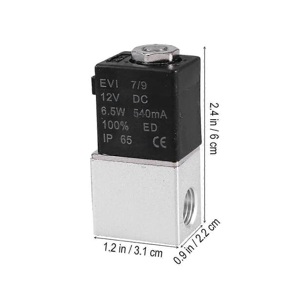 12V Magnetventil Gaskontrollventil Magnetventil Elektrisk Magnetventil Luftventil