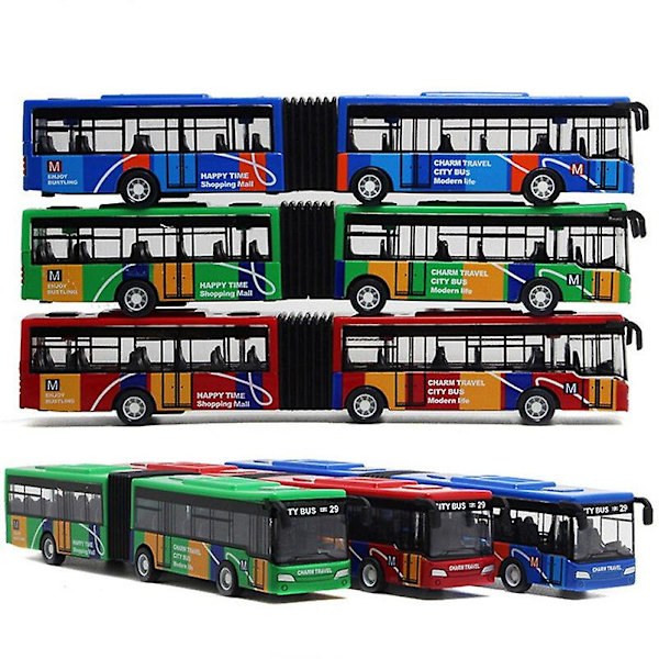 Børns shuttlebus billegetøj baby træk tilbage legetøj Blue