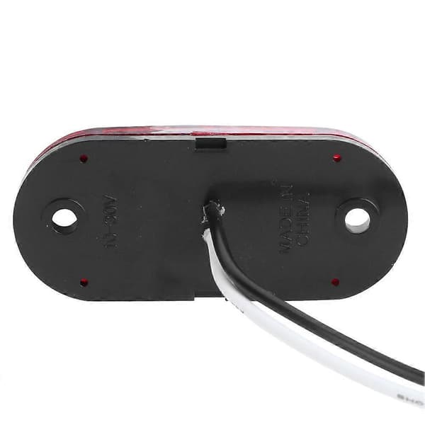 4X 2 LED Auto Bil Lastbil Trailer Campingvogn Sidemarkeringslys Positionslygte 12V 24V Rød
