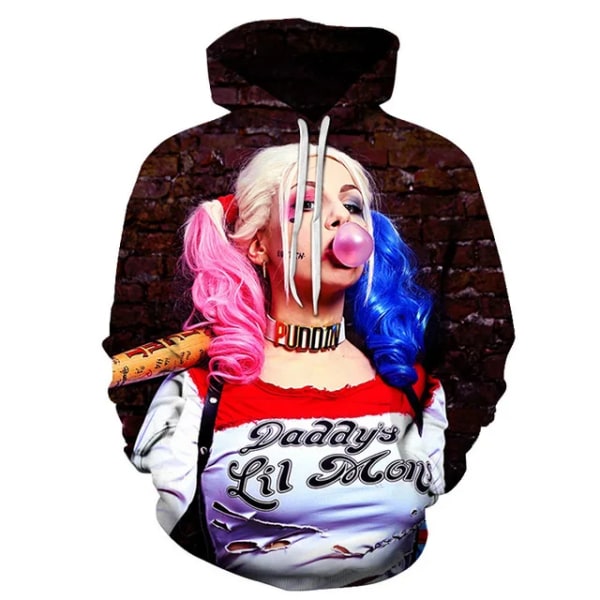 3D-tryckt mode för män och kvinnor, långärmad ytterkläder, streetwear, O-ringad tryckt hoodie style 3 XL
