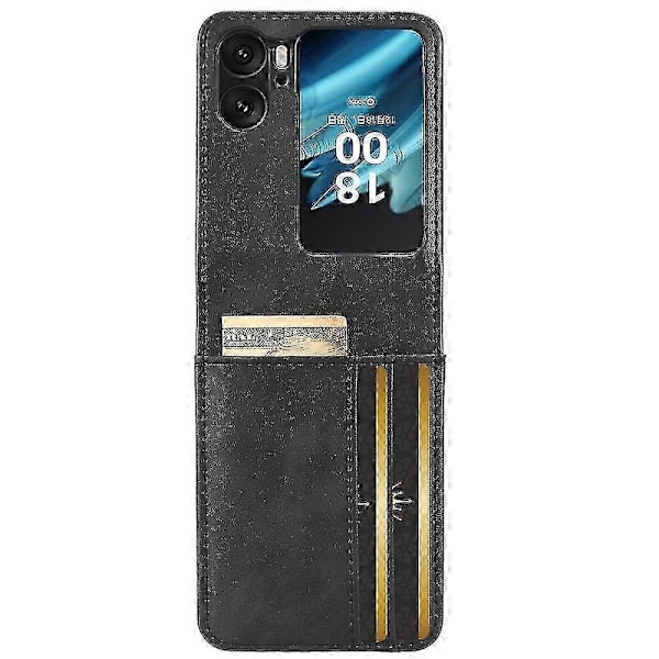 Läderfodral för Oppo Find N2 Flip Black