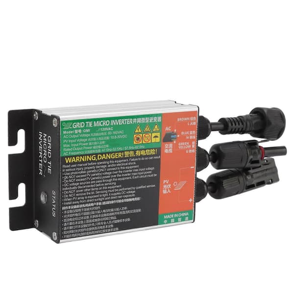 GMI Grid Tie Micro Inverter Solar PV Aluminiumslegering IP55 Multi Beskyttelse 20x7,7x3,6cm 150L