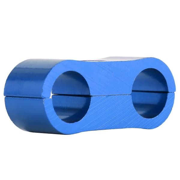 4AN Slange Separator Klemme Klips Drivstoff Olje Rør Kobling Adapter Aluminium Legering Rørfitting Blå