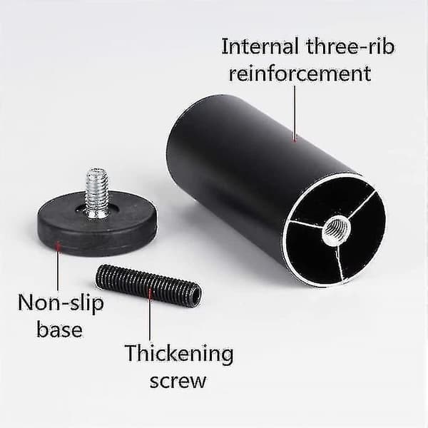 NYA XT2024 4 Delar Justerbara Möbelben Aluminiumlegering Möbelben, Runda, 12cm-