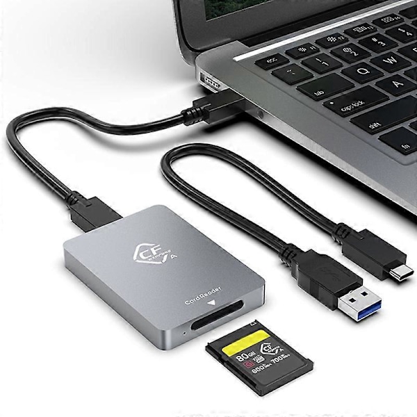 CFexpress Typ a Kortläsare USB3.1 Gen2 Adapter 10Gbps för Windows XP med Kabel för SLR