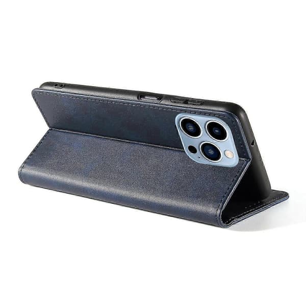 For iPhone 16 Pro Deksel Lær Telefondeksel Sterk Magnetisk Kortholder s20241212513 Style B