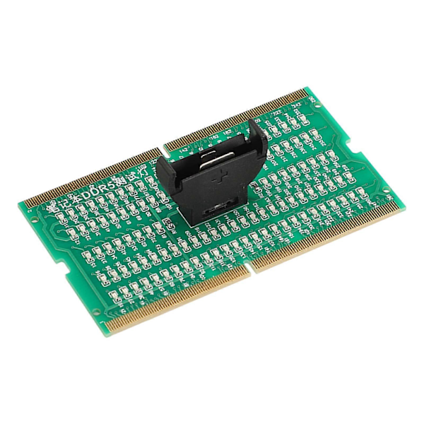 RAM Hukommelsesslot Tester Kort PCB Notebook Diagnostisk Tester Kort til DDR5 Interface Bundkort med LED Indikator
