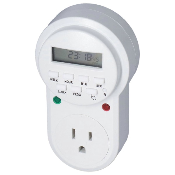 Timer Stikkontakt Digital Programmerbar Stikkontakt Timer til Elektriske Stikkontakter Lys og Husholdningsapparater