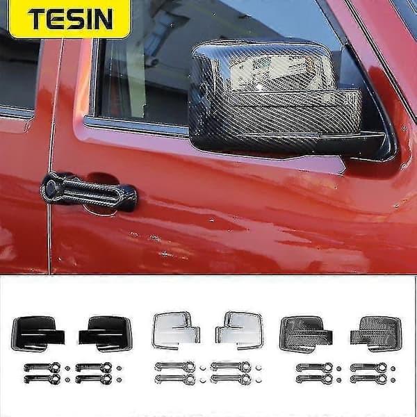 Nya Tesin Skydd För Dodge Nitro Bildörr Skydd Dekaler Trim För Dodge Nitro 2007-2012 Exteriörtillbehör Chrome 10 PCS