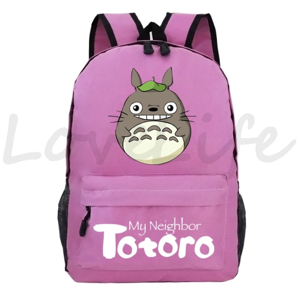 Min granne Totoro Ryggsäck Anime Ryggsäck Student Tecknad Skolväska style 7