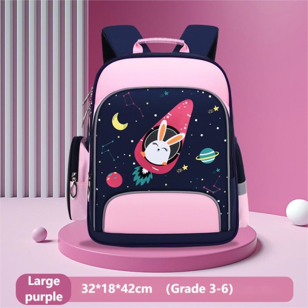 Nya 2022 Ryggsäckar skolväskor student för flickor pojkar Rymdman nylon oxford kapacitet Tecknad barnryggsäck för barn Medium red