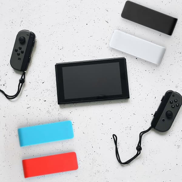 4 stk. bakstøtte for Nintendo Switch, erstatningsstøtte for Switch, erstatningsstativ for Switch, (4 farger)