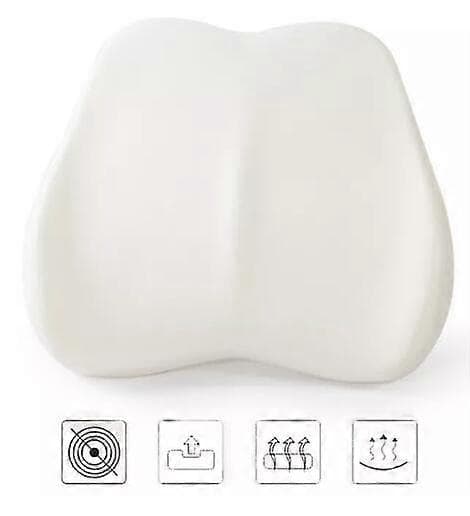Ländryggsstöd i Memory Foam med Andningsbart 3D-Mesh green