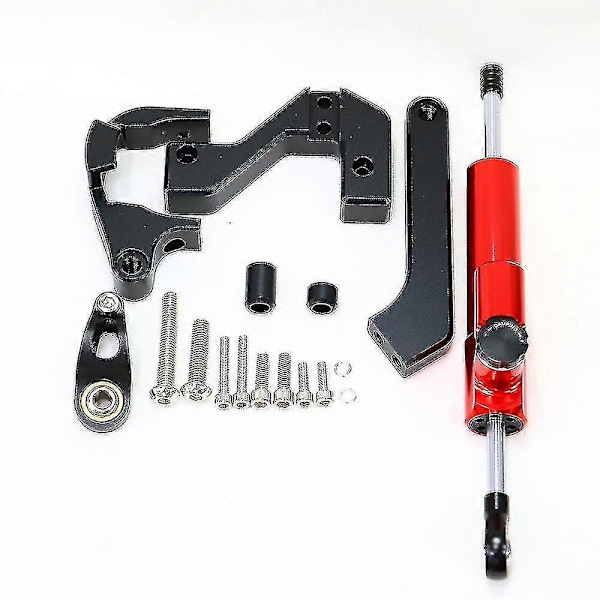 Retningsbestemt Styring Carbon Fiber Dæmper Til Vsett 10+ Elektrisk Scooter Reservedele Øger Høj Hastighed Stabilitet Sikkerhed Red A set