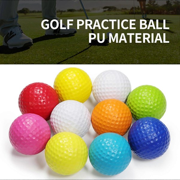 12 kpl Realistisia kuoppapintaisia golfpalloja, pitkäikäisiä, parantavat tarkkuutta, harjoituspalloja sisä- ja ulkokäyttöön, jotka eivät koskaan katoa