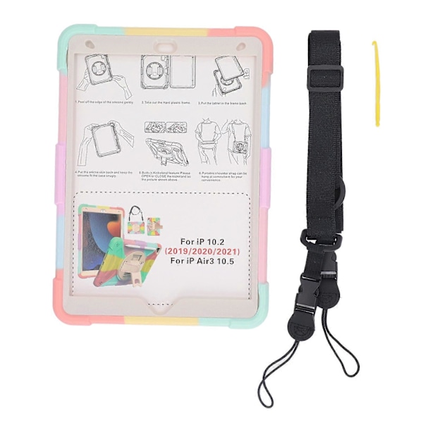 Tablet Cover til IOS Tablet 7. 8. 9. Air3 10.5 360 Graders Fuld Beskyttelse Roterbar Stødsikker Silikone Tablet Cover