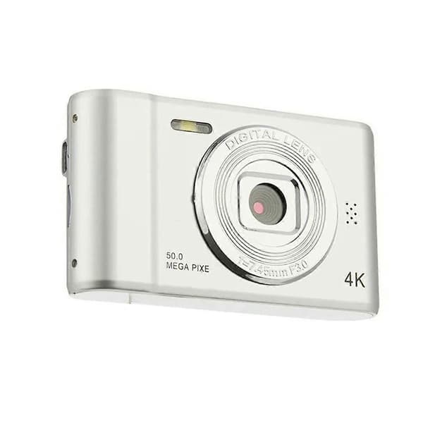 1080P HD Digitalkamera Barnvideokamera Kompakt Minikamera för Nybörjarfotografering Selfie Silver
