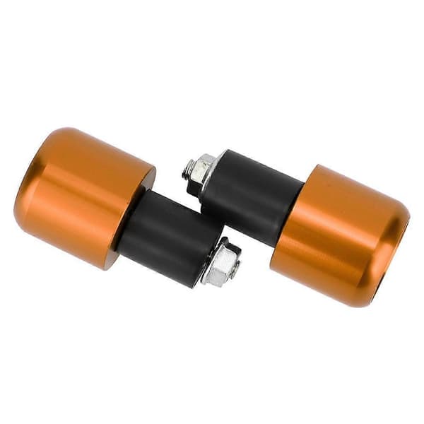 2 st Motorcykel Modifiering Tillbehör Styrändplugg för 22mm Diameter Styre (Guld)