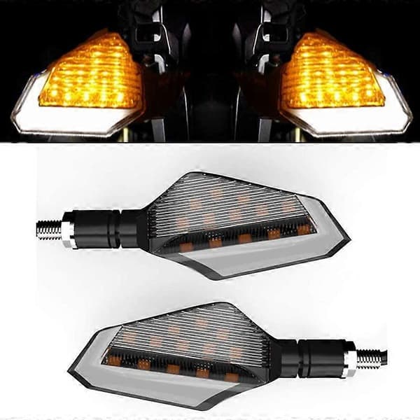 Motorcykel LED Blinklys For og Bag Indikatorlys til Motorcykel Cruiser