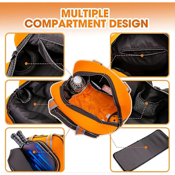 Crossbody Sling Pickleball Väska Tote, Pickleball Väskor För Kvinnor Och Män, Pickleball Väskor För Damer Bold Sunset