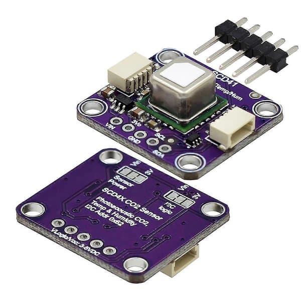 SCD41 Gas Sensor Modul Detekterar CO2 Koldioxid Temperatur och Luftfuktighet i En Sensor I2C Kommunikation C