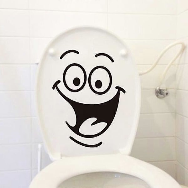 Klistremerke Selvklebende PVC Morsom Smilefjes Veggklistremerke DIY Hjemmekunst Dekor for Husholdning Qinhai