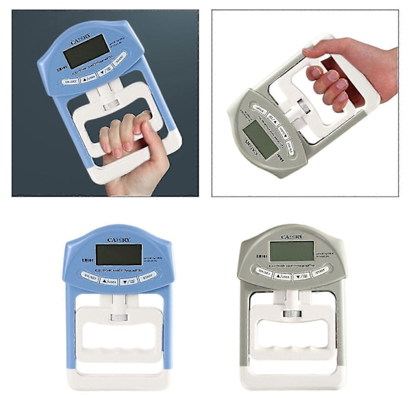 Elektronisk Grip Strength Tester Multifunksjonell Grip Strength Målemeter Blå s202412121084 Blue