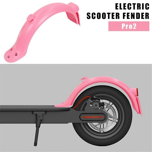Vit Bakskärm för M365 Pro 2 Pro Mi3 Elektrisk Scooter Stänkskärmar Vattentät Skyddande Framdäck Stänk