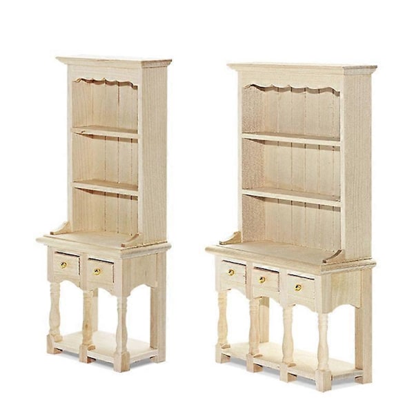 1/12 Miniature Møbel Bogreol Stue Køkken Model Skab Hylde Opbevaringsskabe A