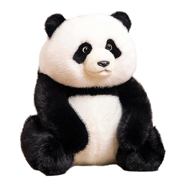 Realistisk og Søt Kjempepanda Baby Plysjleketøy Simulering Dyr Panda Dukke Myk Pute Barnebursdagsgave