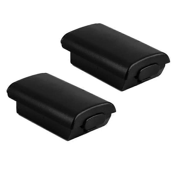 2 stk. AA Batteri Plastik Hårdt Bagcover Beskyttelse Kompatibel Xbox 360 Controller Black