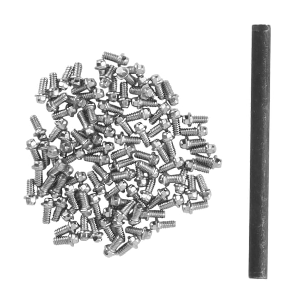 100 stk. M1.4 sekskantskruer i rustfritt stål Passer 1.0 felger for 1/24 RC Bil Crawler Axial SCX24 Oppgraderingsdeler
