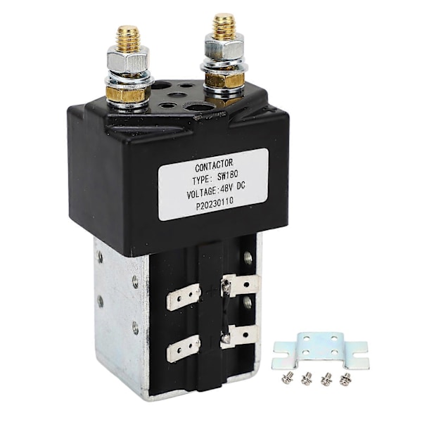 DC Kontaktor Solenoid Metalllegering Kraftig 48V SW180 för Golfbil Lastbil Gaffeltruck
