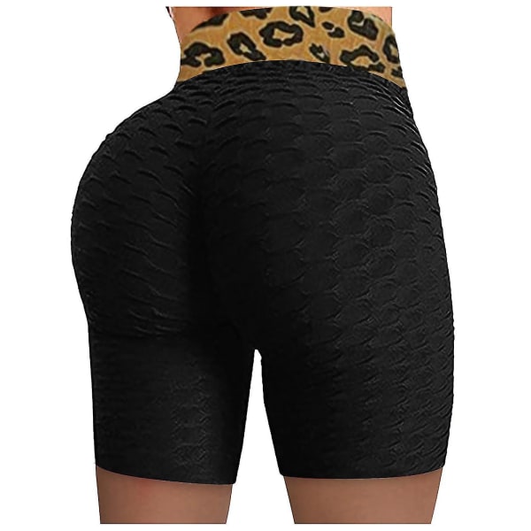 Tflycq Dam Basic Slip Cykelshorts Kompression Träningsleggings Yogashorts Byxor Black S
