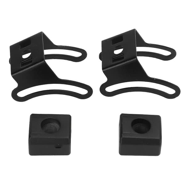 2 Set Svart Justerbar LED Ljusramp Glidfäste Monteringsbas Fäste för Terrängfordon